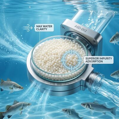 ASD-002 Anion Exchange Resin Macroporous Beads 99.8% Purity for Aquaculture Nitrite Removal
