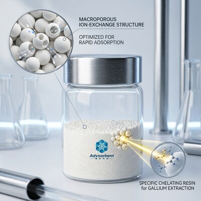 ACD-800B Macroporous Chelating Resin Gallium Enrichment Alkaline Liquid Systems 0.315-1.25mm