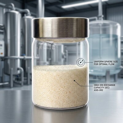 ASD-002 Anion Exchange Resin Organic Fouling Resistant Media 99.8% Purity for Wastewater Nitrate Polishing