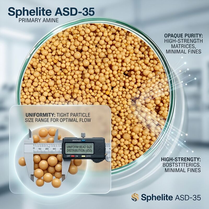 Sphelite ASD-35 Primary Amine Resin Post Combustion CO2 Capture for Power Plant Flue Gas