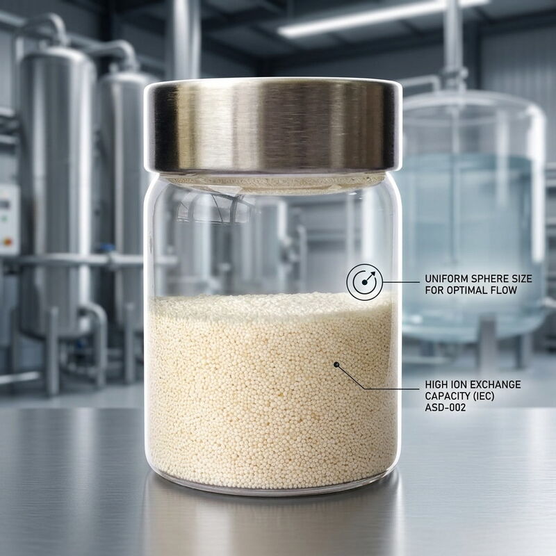 ASD-002 Anion Exchange Resin Organic Fouling Resistant Media 99.8% Purity for Wastewater Nitrate Polishing